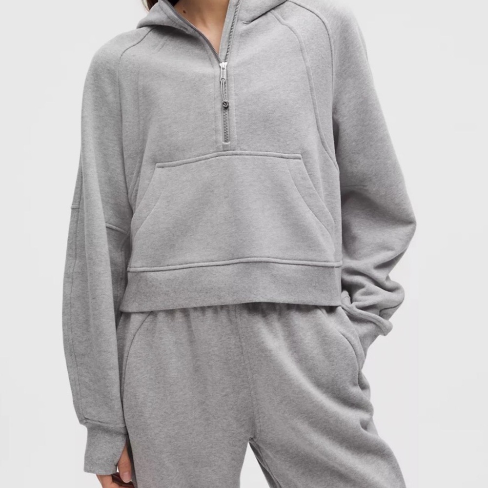 Lululemon Scuba Half Zip Grey